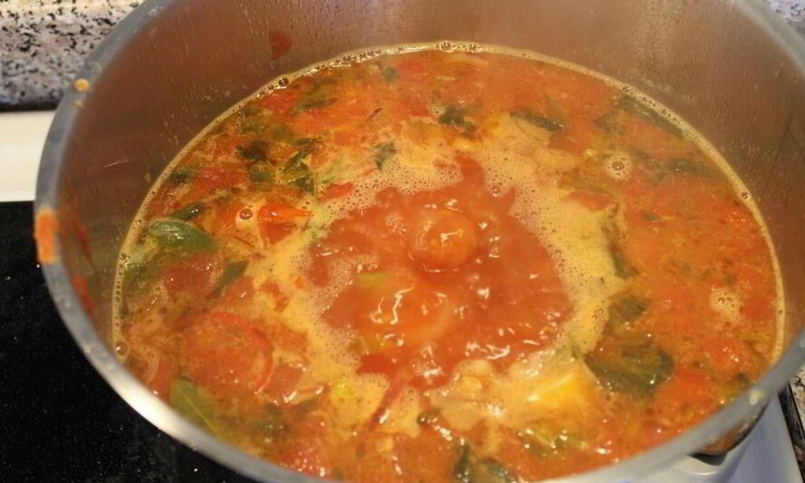 Рецепт летнего овощной суп с фасолью