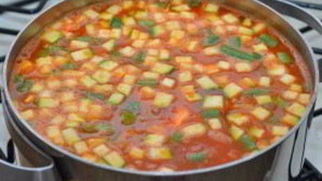 минестроне с беконом