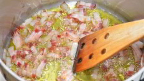 минестроне с беконом