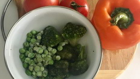 минестроне с рисом и песто из руколы