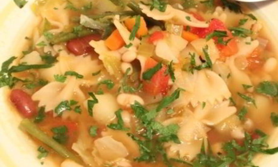 Рецепт минестроне с соусом песто по-генуэзски