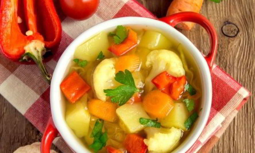 Рецепт овощного супа из цветной капусты