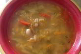 Овощной суп с фасолью