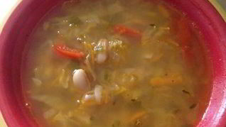 Овощной суп с фасолью