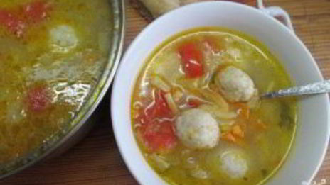 овощной суп с фрикадельками