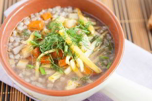 Овощной суп с гречкой