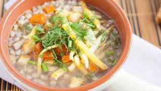 Овощной суп с гречкой