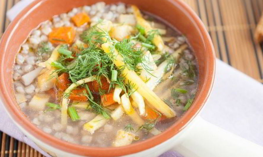 Рецепт овощного супа с гречкой