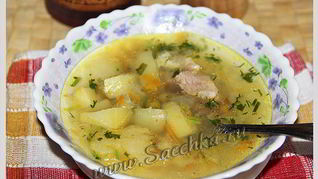 Овощной суп с индейкой