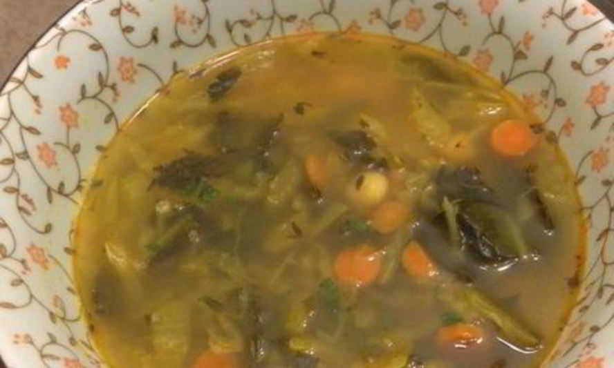 Рецепт овощного супа с капустой и шпинатом