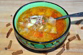Овощной суп с мясным фаршем по-чешски