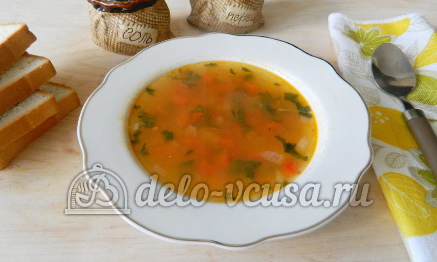 Рецепт овощного супа с рисом