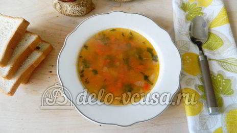 овощной суп с рисом