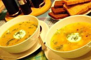 Овощной суп с тунцом