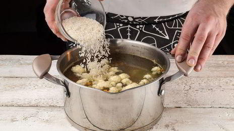 овощной суп с зеленым горошком