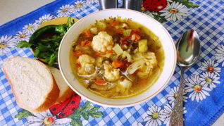 Овощной суп в мультиварке