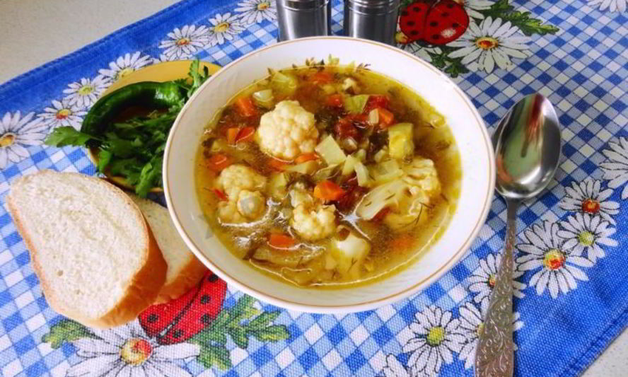 Рецепт овощного супа в мультиварке