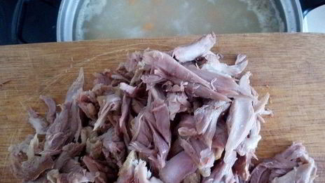 овсяный суп с индейкой и овощами