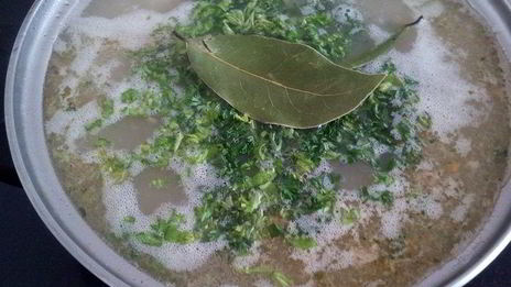 овсяный суп с индейкой и овощами