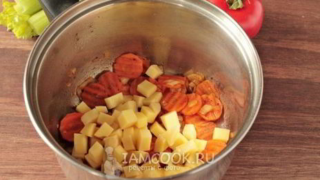 постный овощной суп с сельдереем