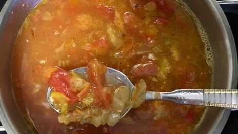 рыбный суп-лапша с овощами