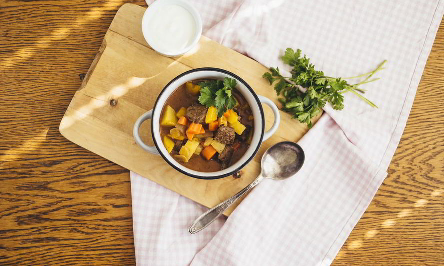 Рецепт супа-гуляша из говядины с овощами