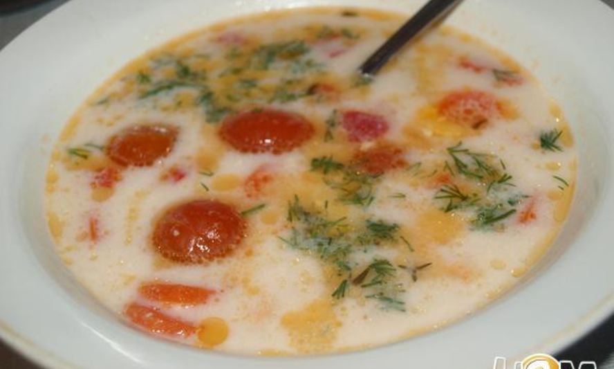 Рецепт супа из форели с плавленным сыром и овощами