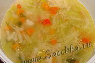 Суп овощной с сельдереем