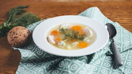 Суп с клецками