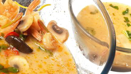 Суп с креветками