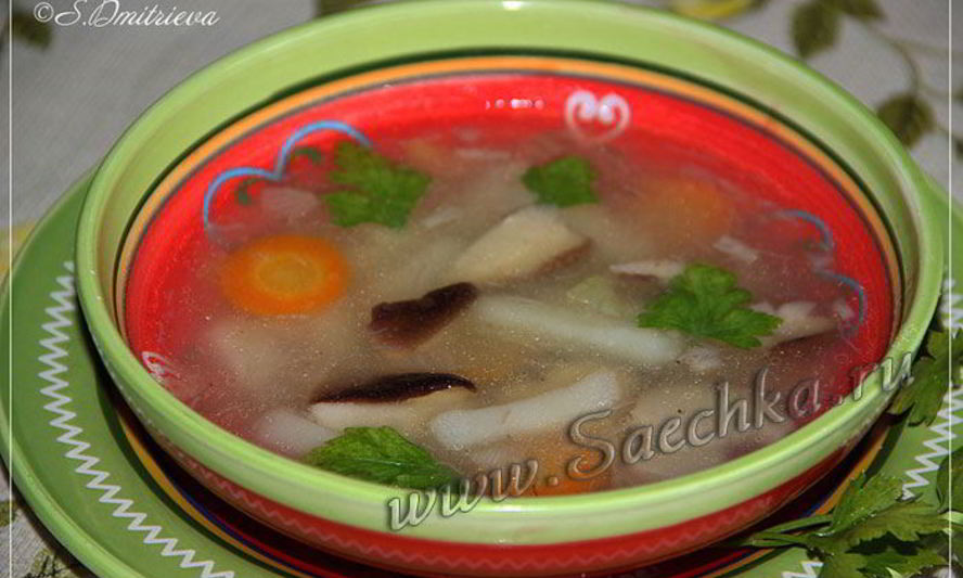 Рецепт грибной похлебки