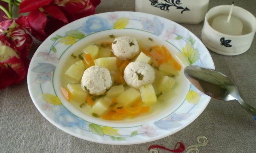 Рецепт простого супа с фрикадельками