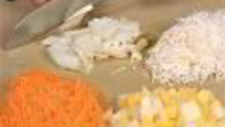 овощной рассольник с грибами