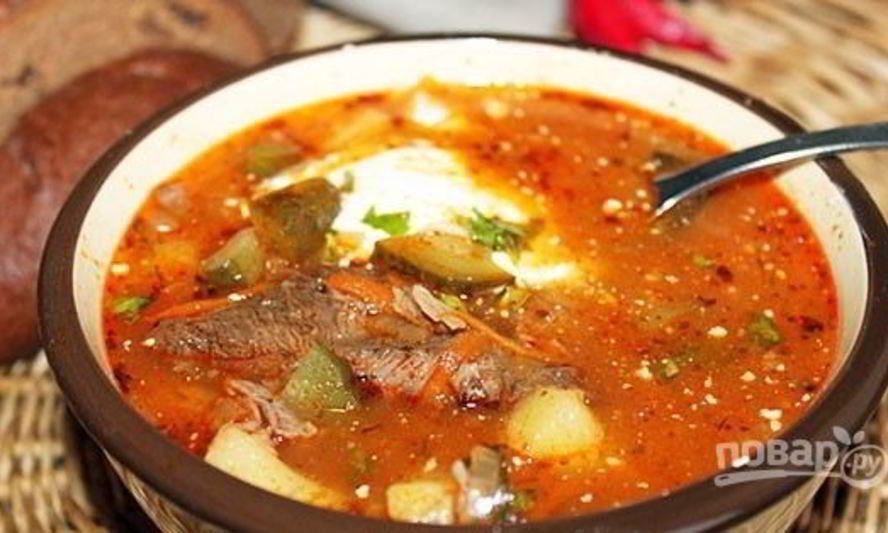 Рецепт рассольника из говядины