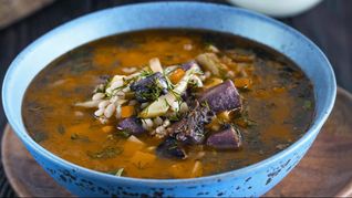 Рассольник из гусиных потрохов