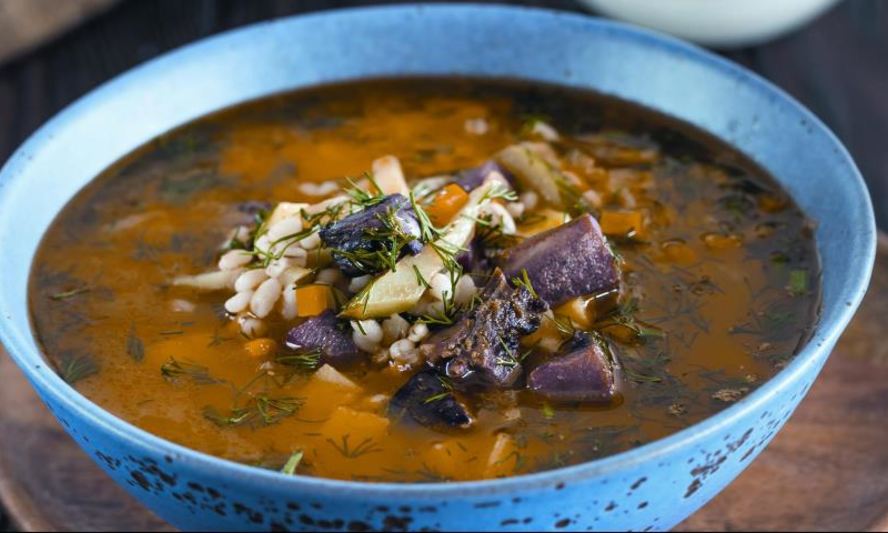 Рецепт рассольника из гусиных потрохов