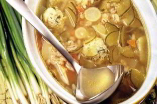 Рассольник рыбный с фрикадельками