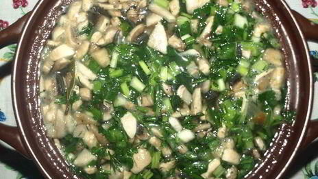 рассольник с грибами и перловой крупой