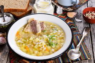 Рассольник с кукурузой