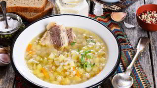 Рассольник с кукурузой