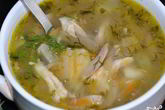 Рассольник с курицей и рисом