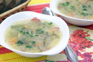 Рассольник с маринованными огурцами