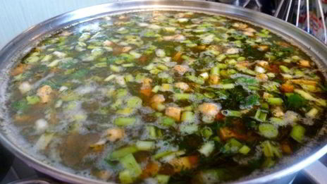 рассольник с перловкой