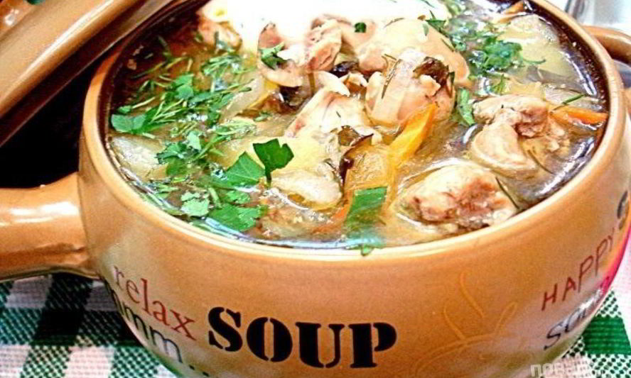 Рецепт рассольника с почками и перловкой