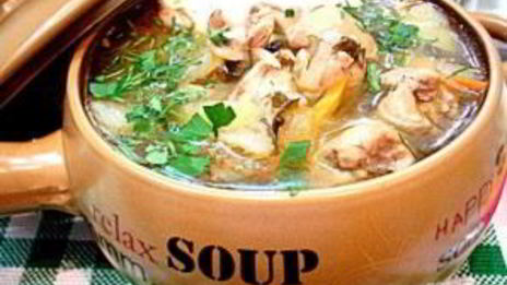 рассольник с почками и перловкой