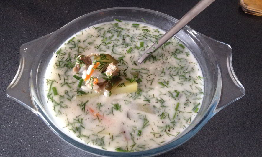 Рецепт рассольника с рисом