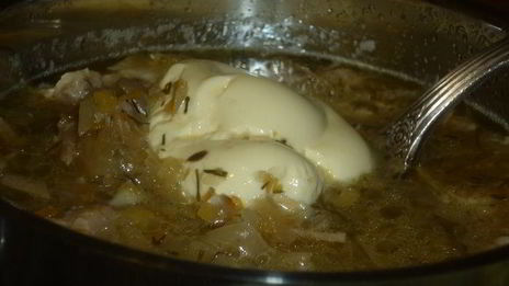 бабушкины щи из квашеной капусты с горохом