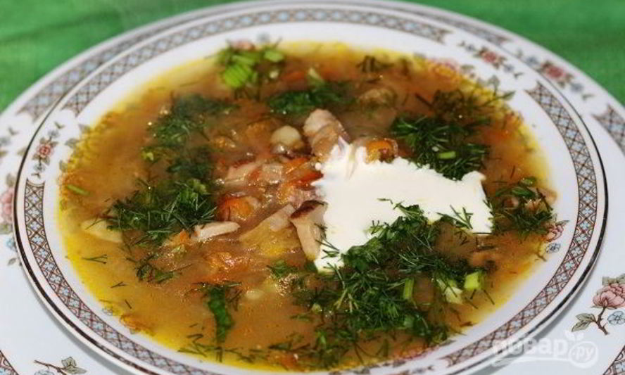 Рецепт кислых щей из квашеной капусты с грибами