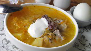 Кислые щи из квашеной капусты