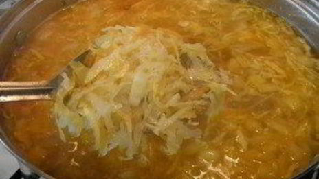 кислые щи из квашеной капусты